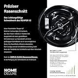 Home Deluxe – Benzin Aufsitzrasenmäher – Reaper Schwarz – Motorleistung: 4,5 kW (6,5 PS) – 150 Liter Auffangkorb – 61 cm Schnittbreite und höhenverstellbar – Inkl. komplettem Zubehör - 5