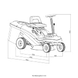 Home Deluxe – Benzin Aufsitzrasenmäher – Reaper Schwarz – Motorleistung: 4,5 kW (6,5 PS) – 150 Liter Auffangkorb – 61 cm Schnittbreite und höhenverstellbar – Inkl. komplettem Zubehör - 9